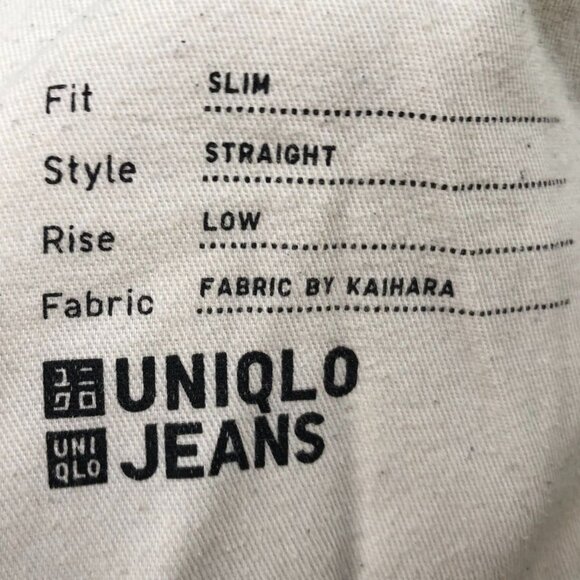 Uniqlo Women's Jeans Size 3 Salvage Kaihara Denim Slim Straight Low Rise - Picture 9 of 16